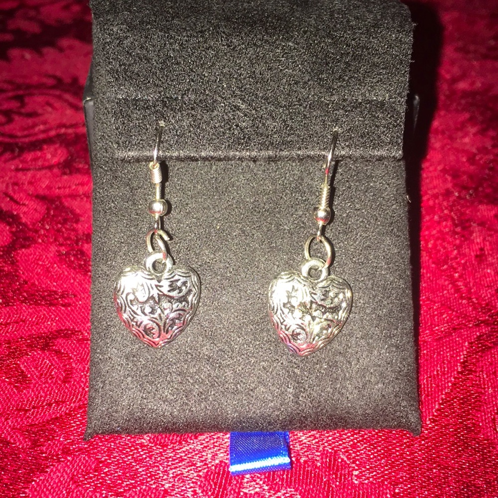 Heart Silver Earrings